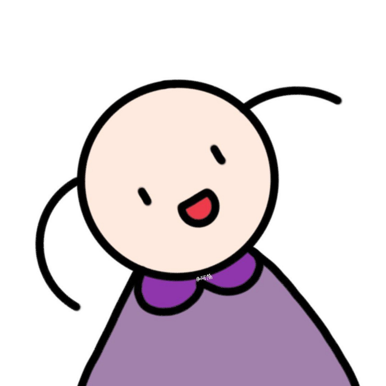 二次元# 只有两根头发的秃头女孩表情包,秃头女孩也只有在动漫里边