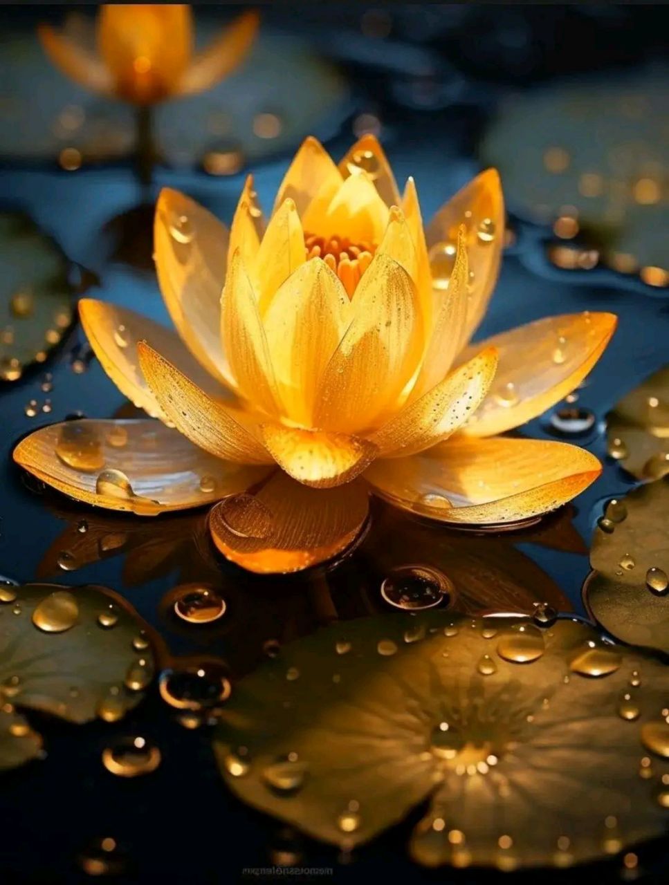 金莲壁纸,金莲花又叫"有钱花","招财花",当你刷到金莲花,说明你的财运