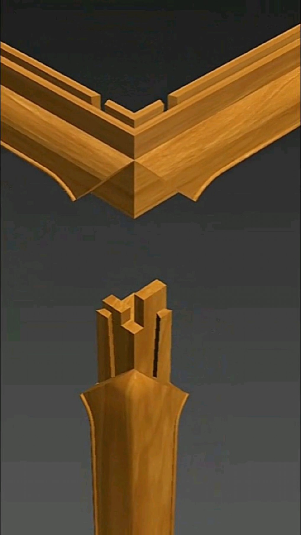 带挂销的抱肩榫#明式家具