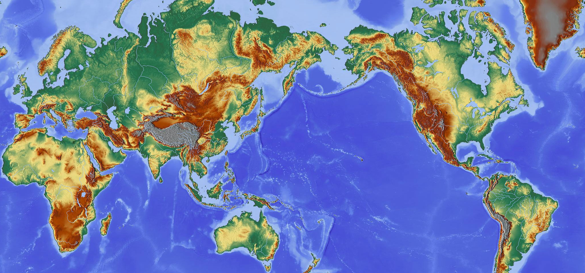 高清3d世界地图,看看你在哪里,中国地形有什么特点?