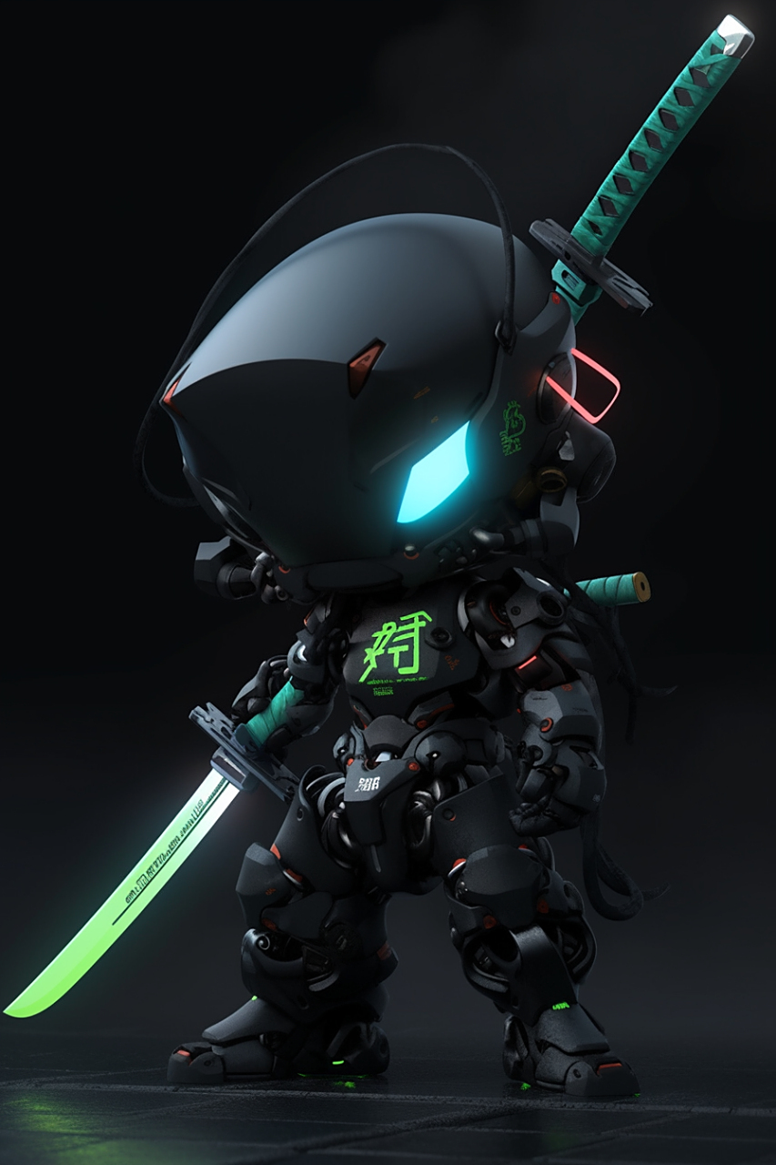 机械小武士#ai绘画# #二次元# #手办