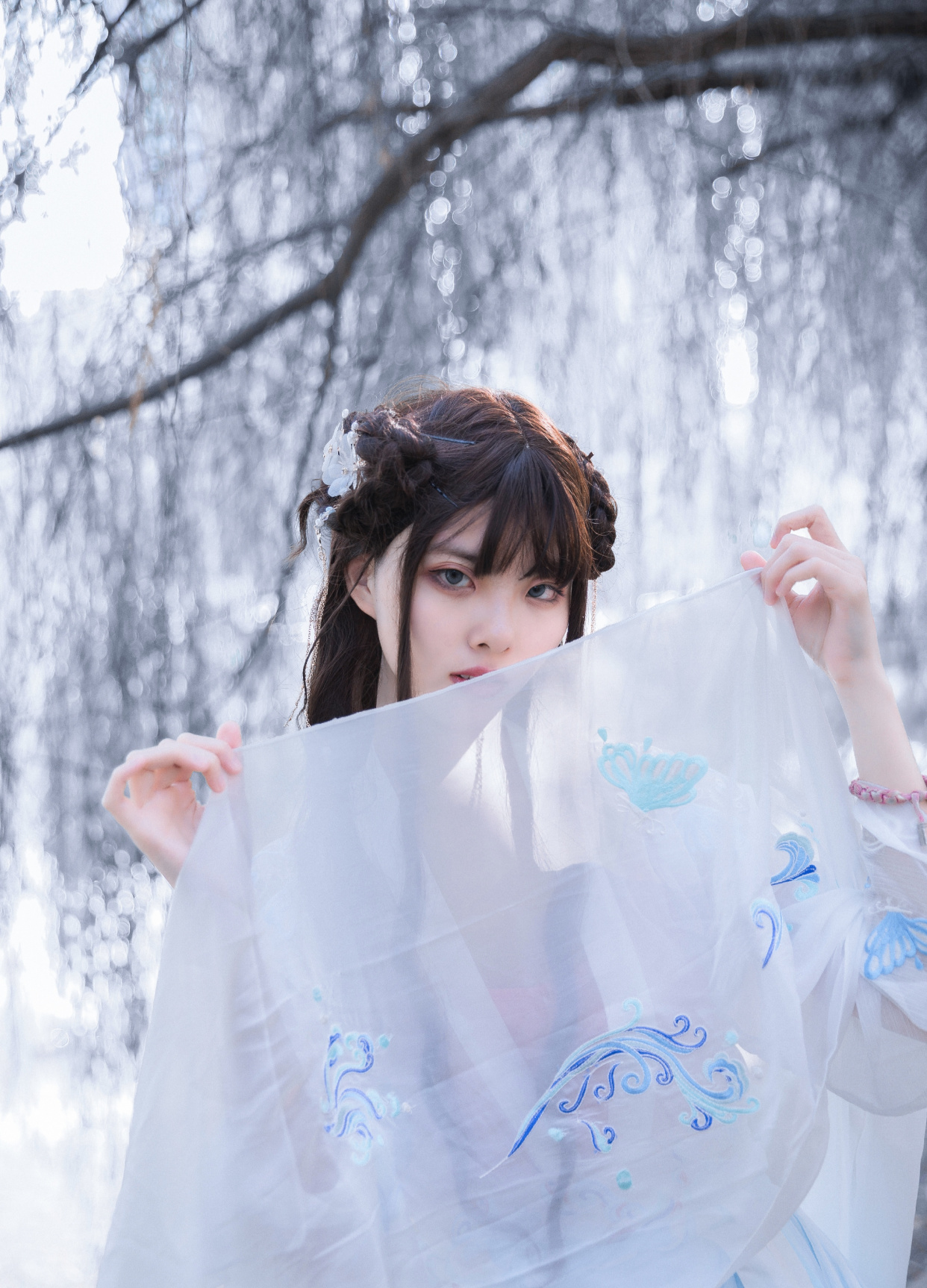 cosplay:轻纱罗曼玉体横陈的古装美女,但是你看出他是男的了吗?