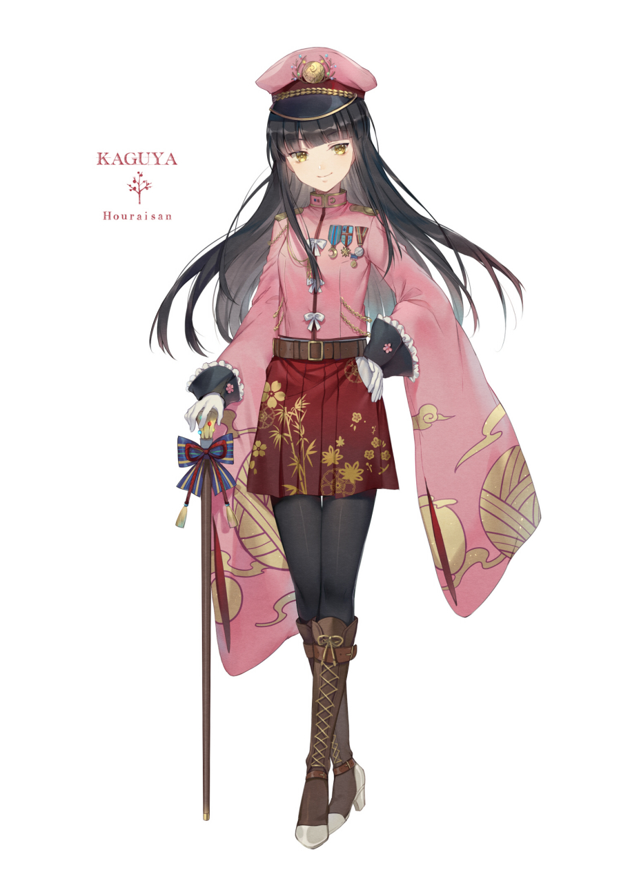 黑丝少女蓬莱山辉夜[舔屏][舔屏][舔屏] 画师:ekita玄#二次元# #二