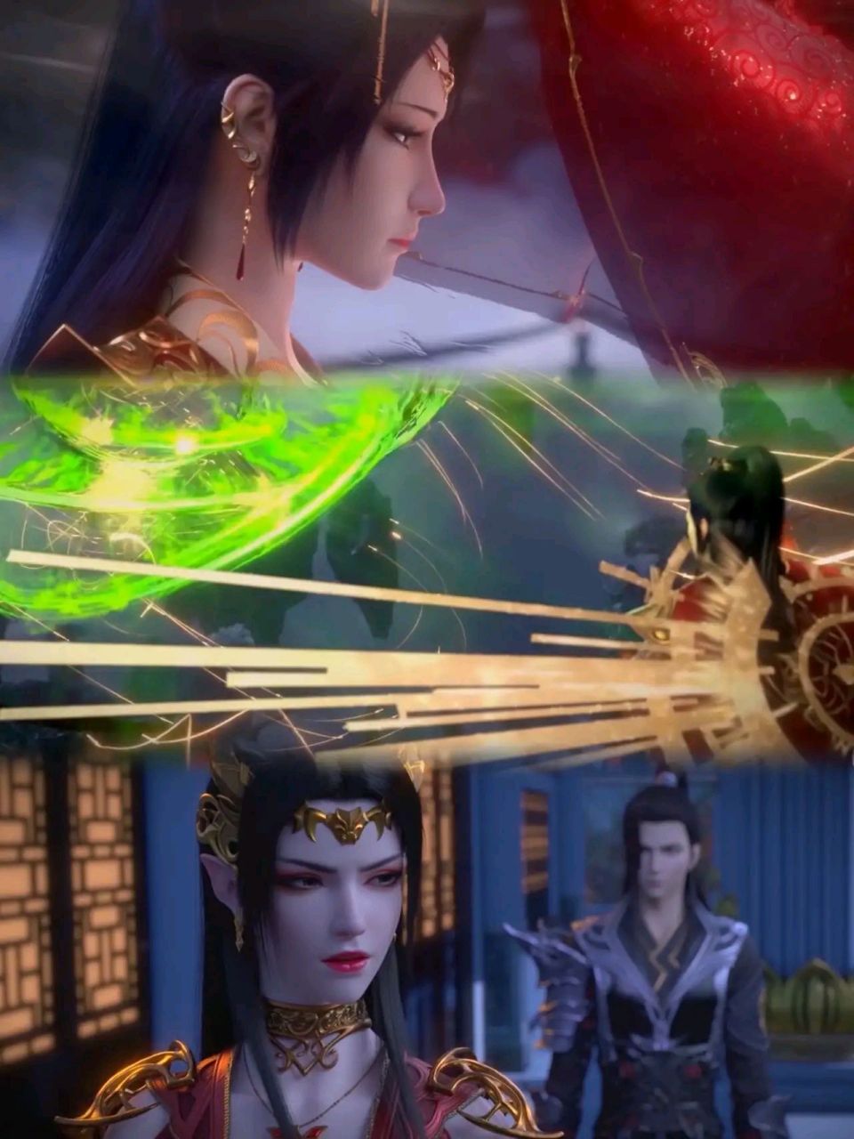云韵icon大婚萧炎icon杀上云岚宗,十招之内打败古河,救下云韵,三色