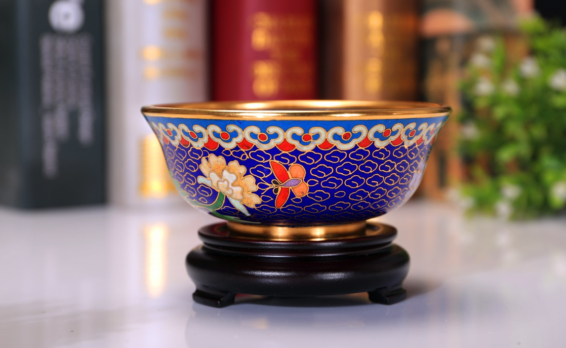 景泰蓝碗《盛世繁花》