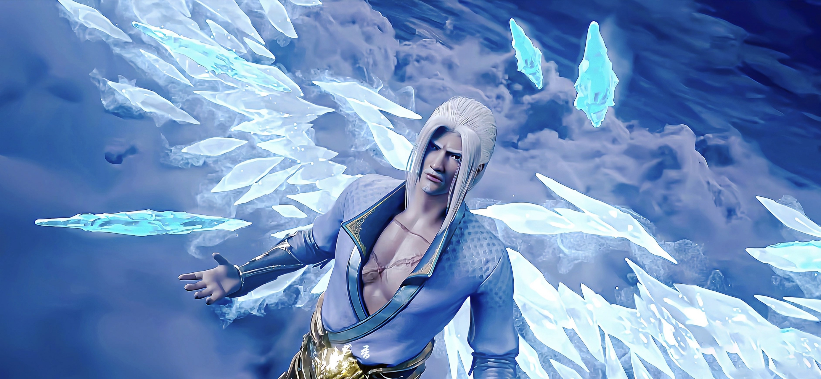 海波东可以说是斗破苍穹中最耗费经费的一个人物了,一手玄冰龙翔酷炸