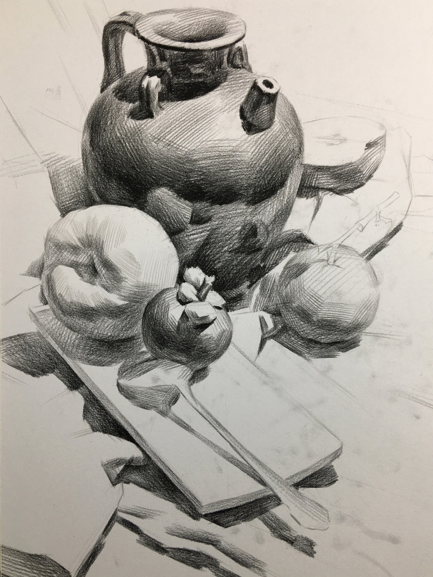 素描静物/这样的素描你喜欢吗?