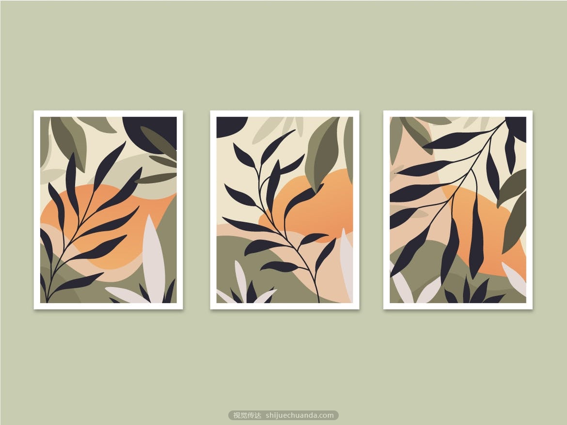 Leaf Tropical Abstract Art Poster Collection Print-2.jpg