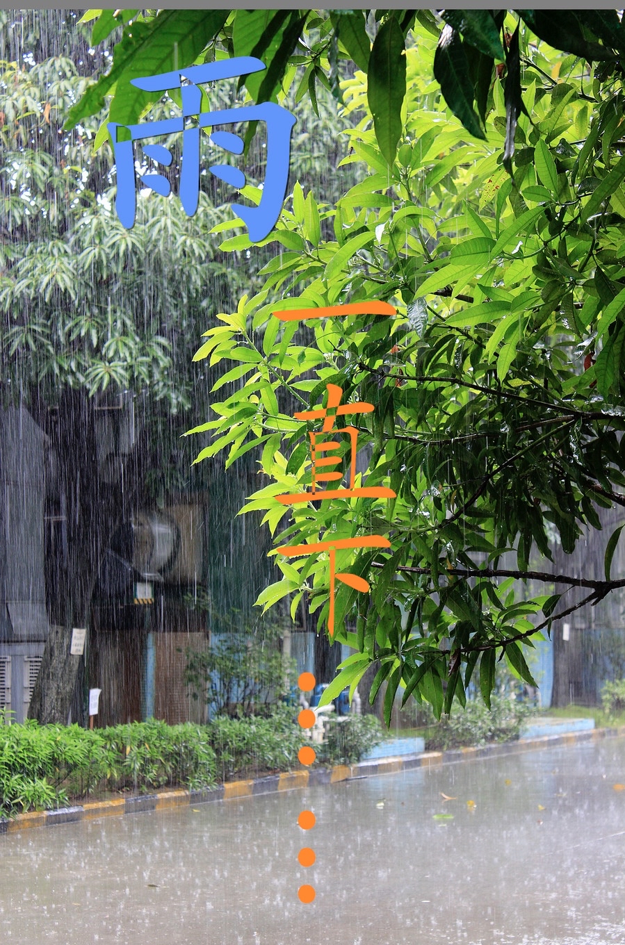 雨落下的声音