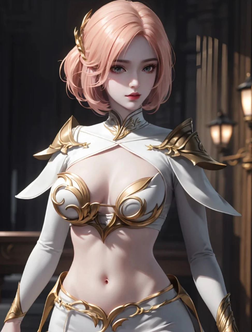 美图分享#短发萝莉~胡列娜