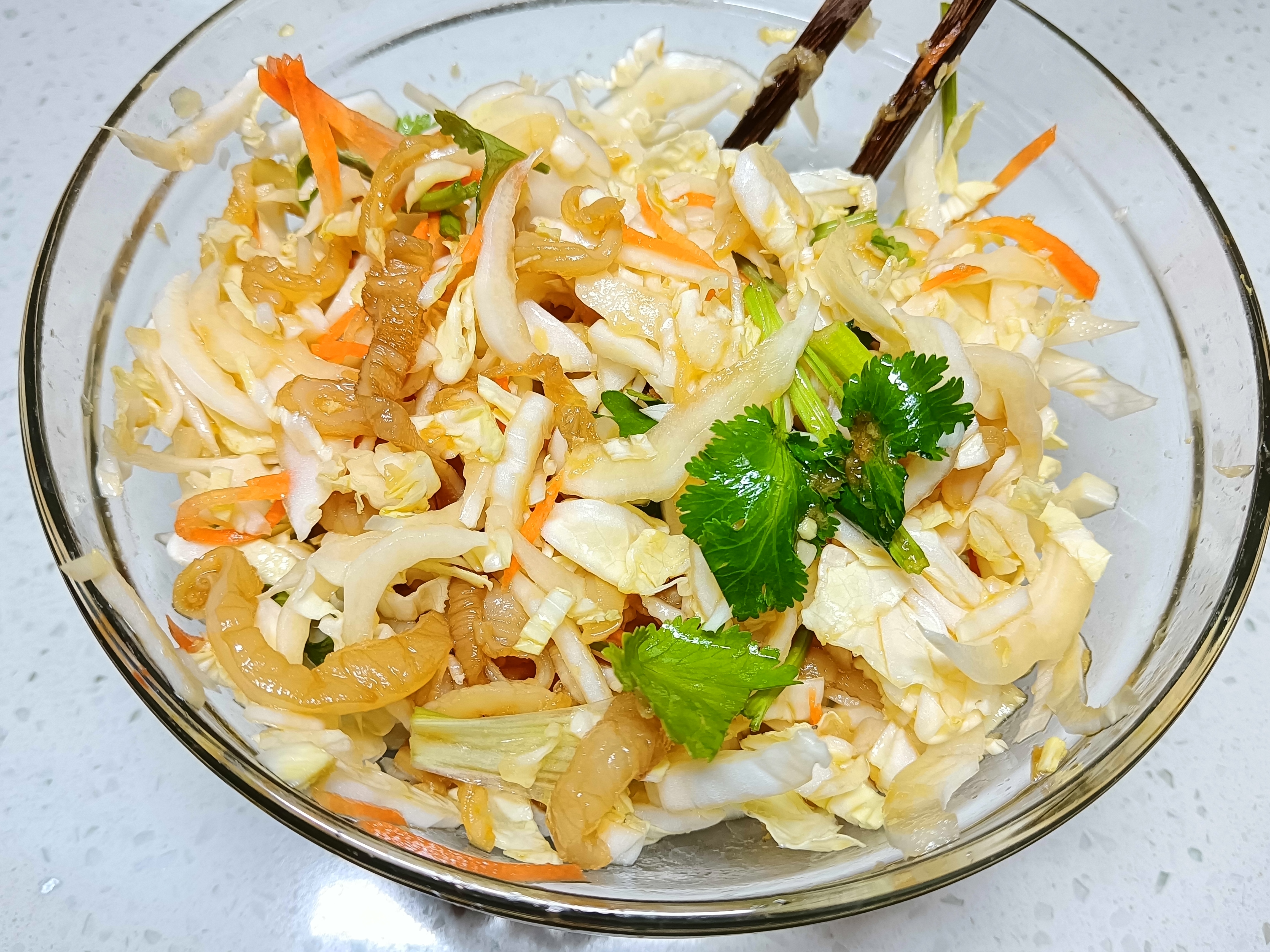 凉拌海蜇白菜图片