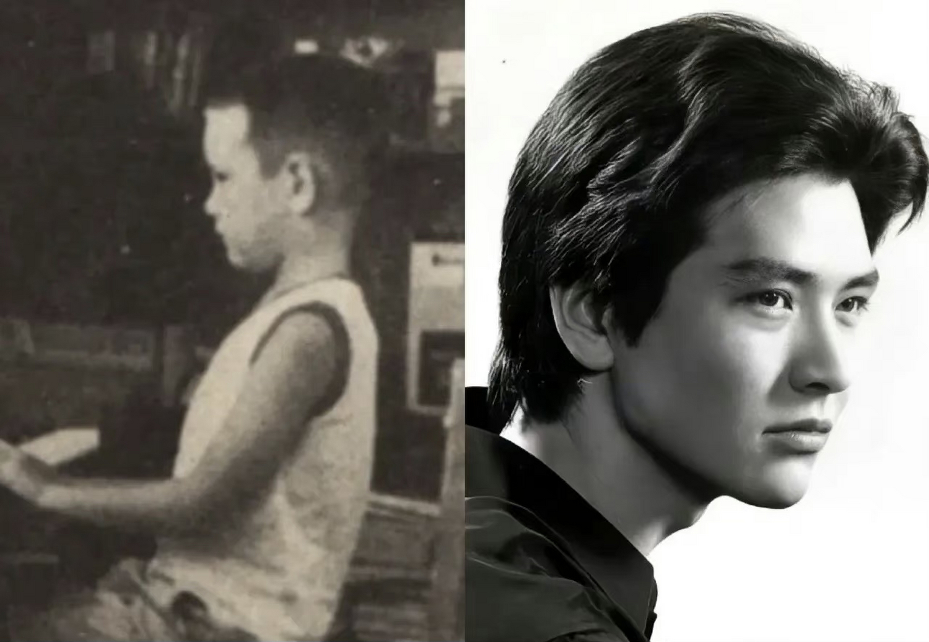 费翔小时候长得不像混血儿也没有很好看,他体内的基因组合一直在优化