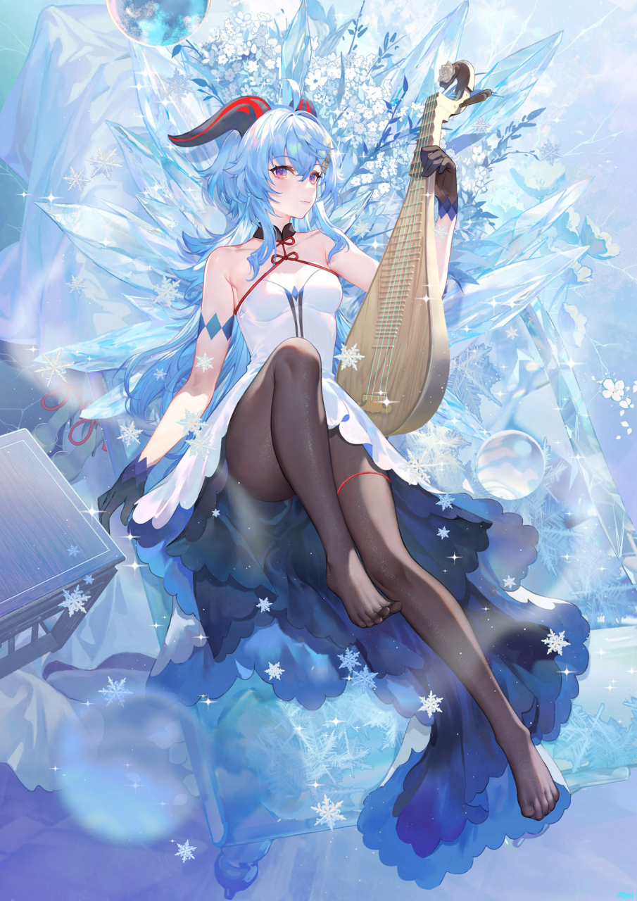 少女·甘雨:某只椰羊混入羊群中[滑稽][滑稽][滑稽] 画师:atdan#原神