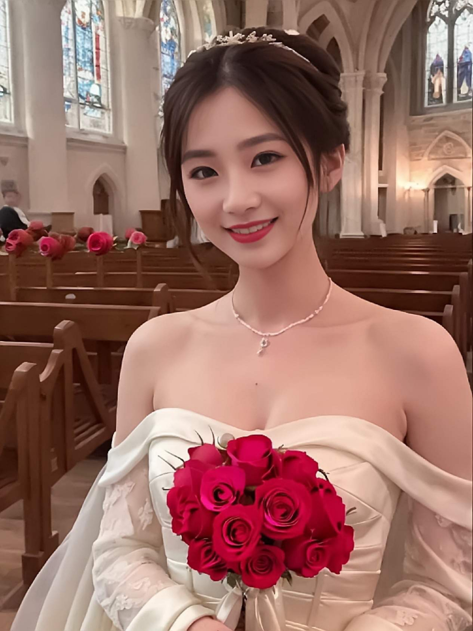 女王般的威仪,明媚的笑容,愿你生命如花,永远灿烂!