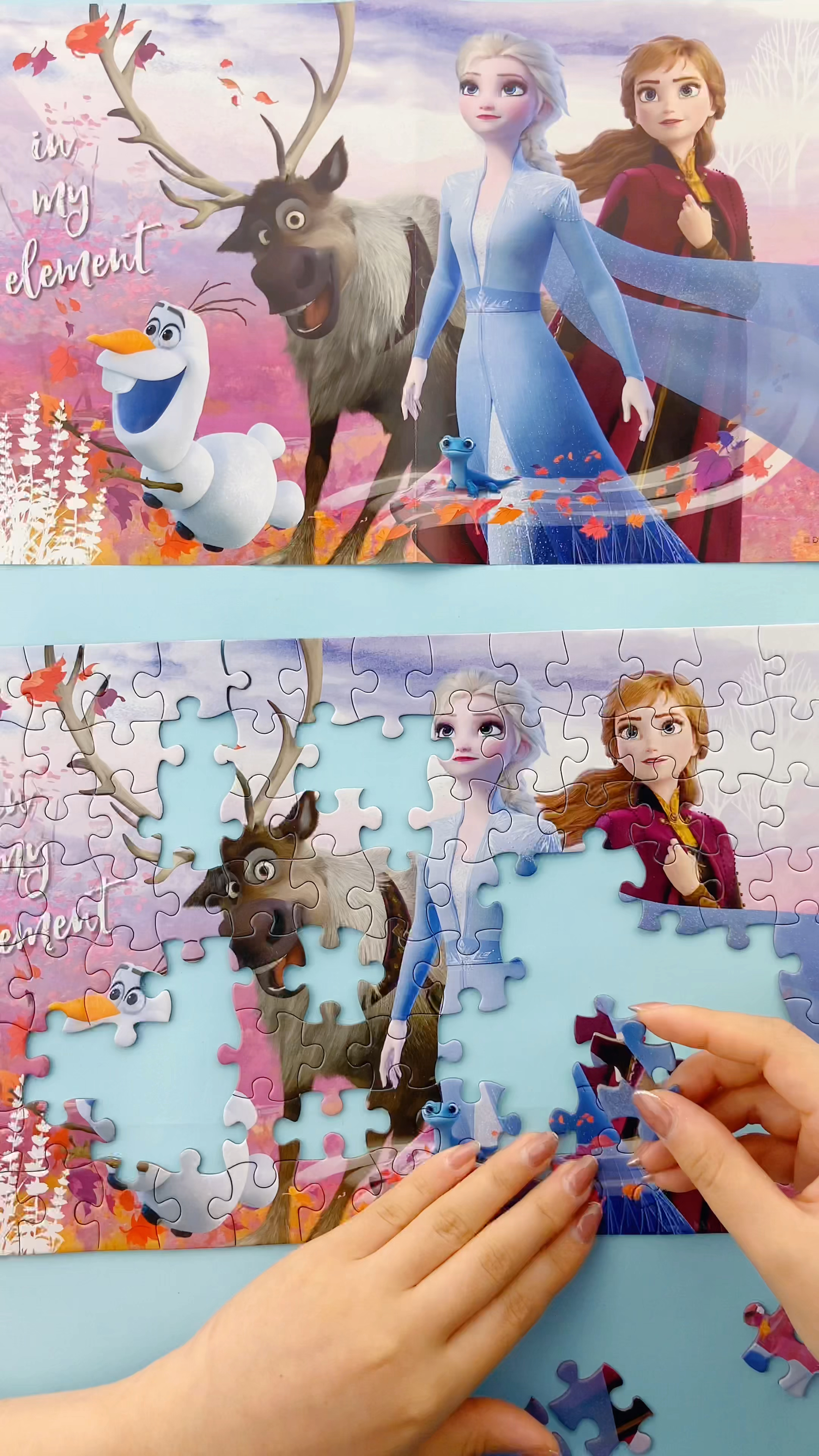 冰雪奇缘拼图来喽看看喜欢哪个款