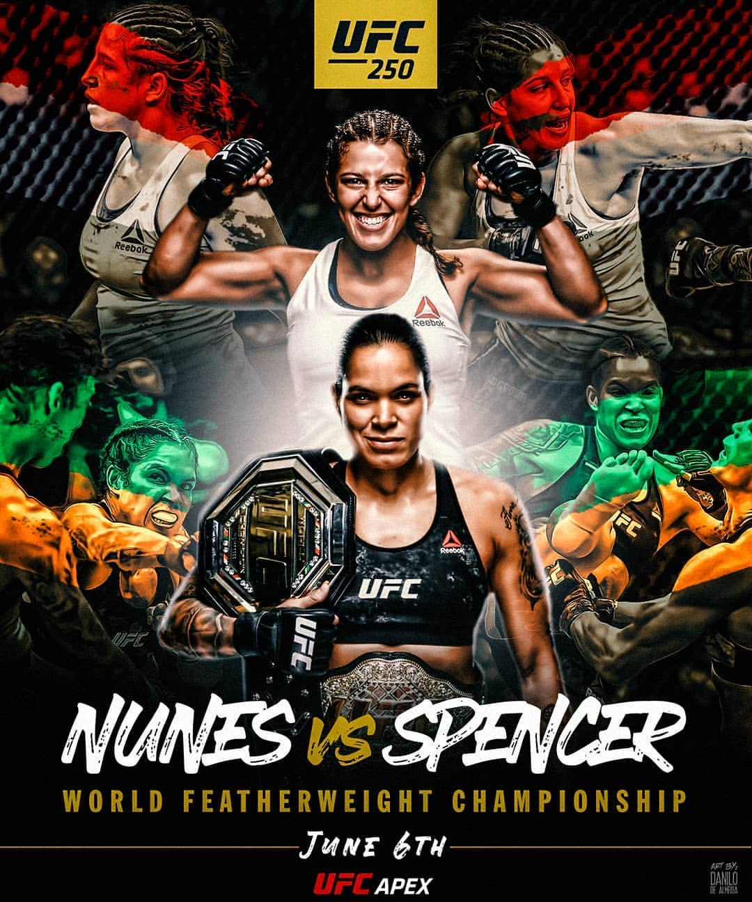 ufc250的部分拳酬情况