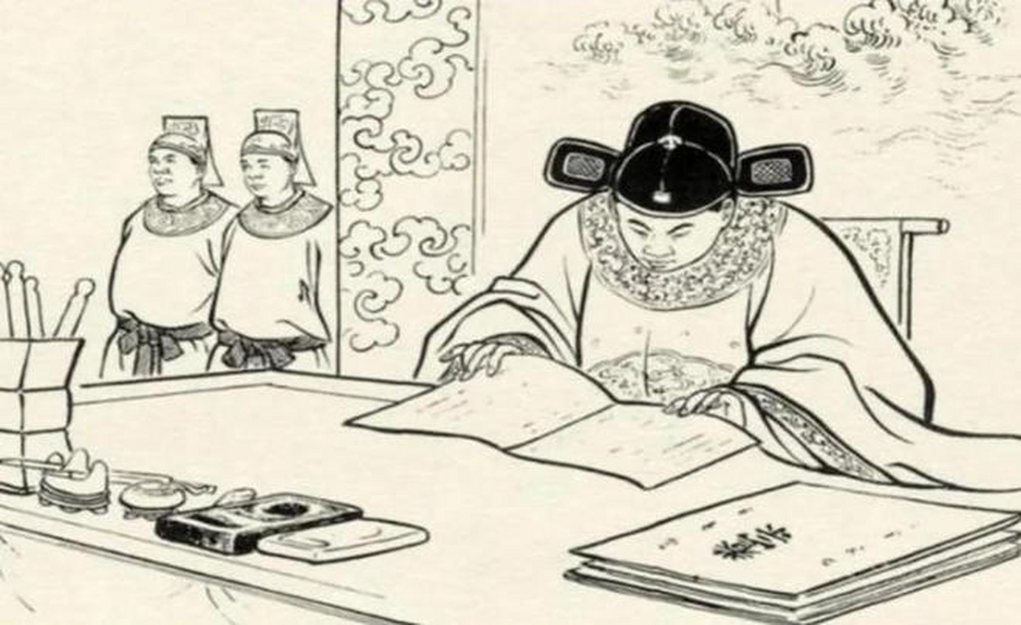 一天,酒喝光了,正想喊衙役出去打酒,忽听有人喊冤,县令醉眼蒙胧升堂问