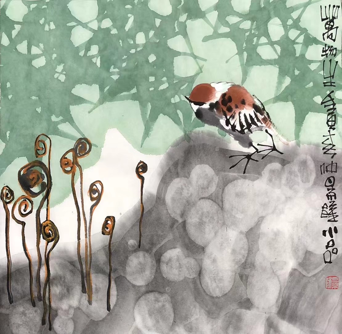 高顺岭山水画,孙景隆花鸟画作品集