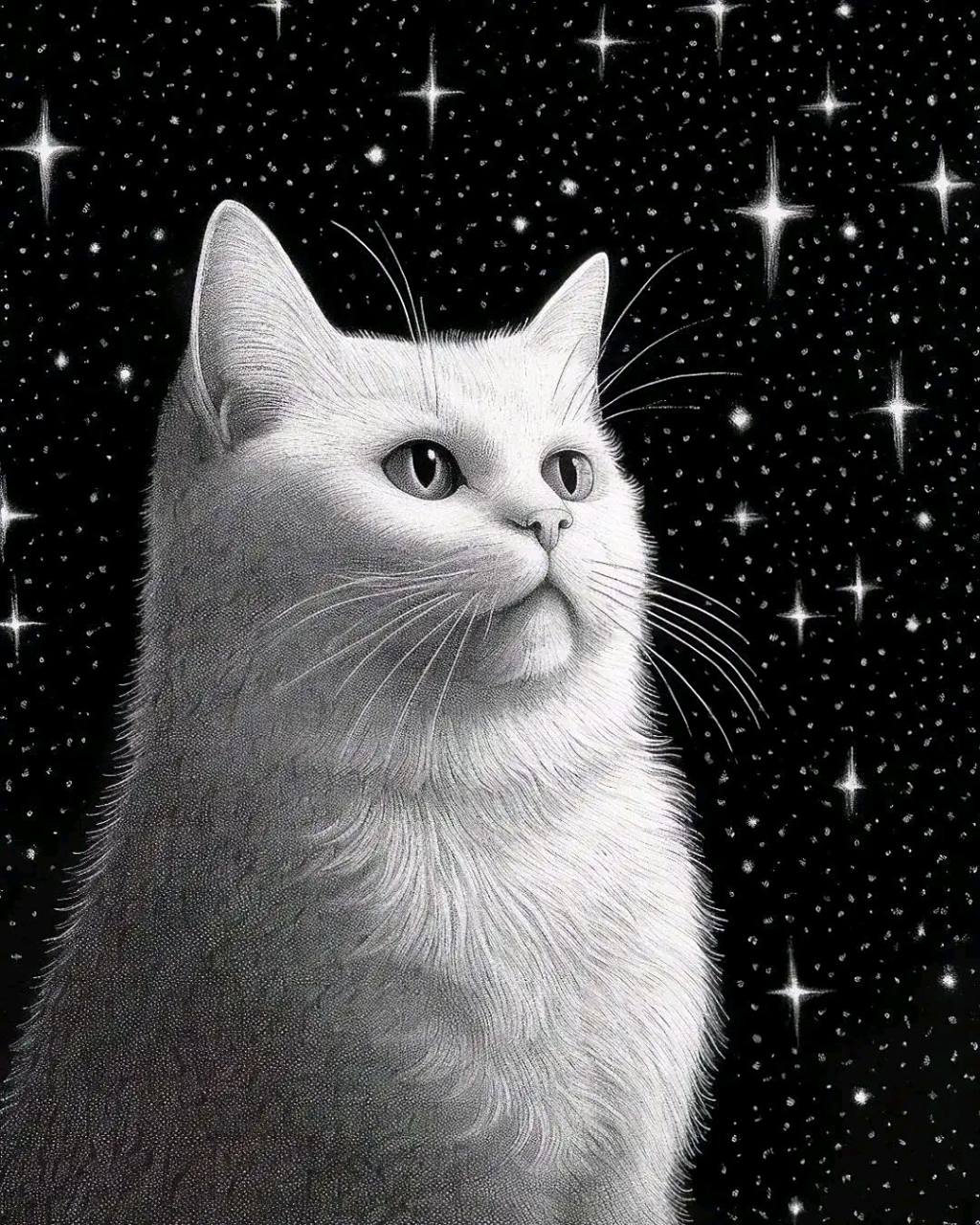 艺术家yakup aydin笔下的猫咪 #绘画欣赏