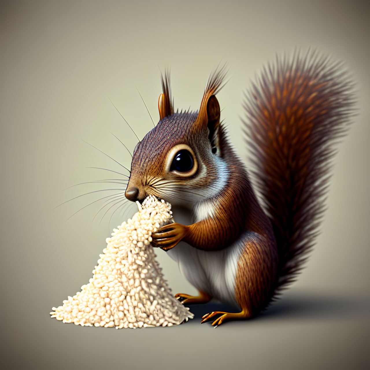 百度ai画的松鼠🐿️