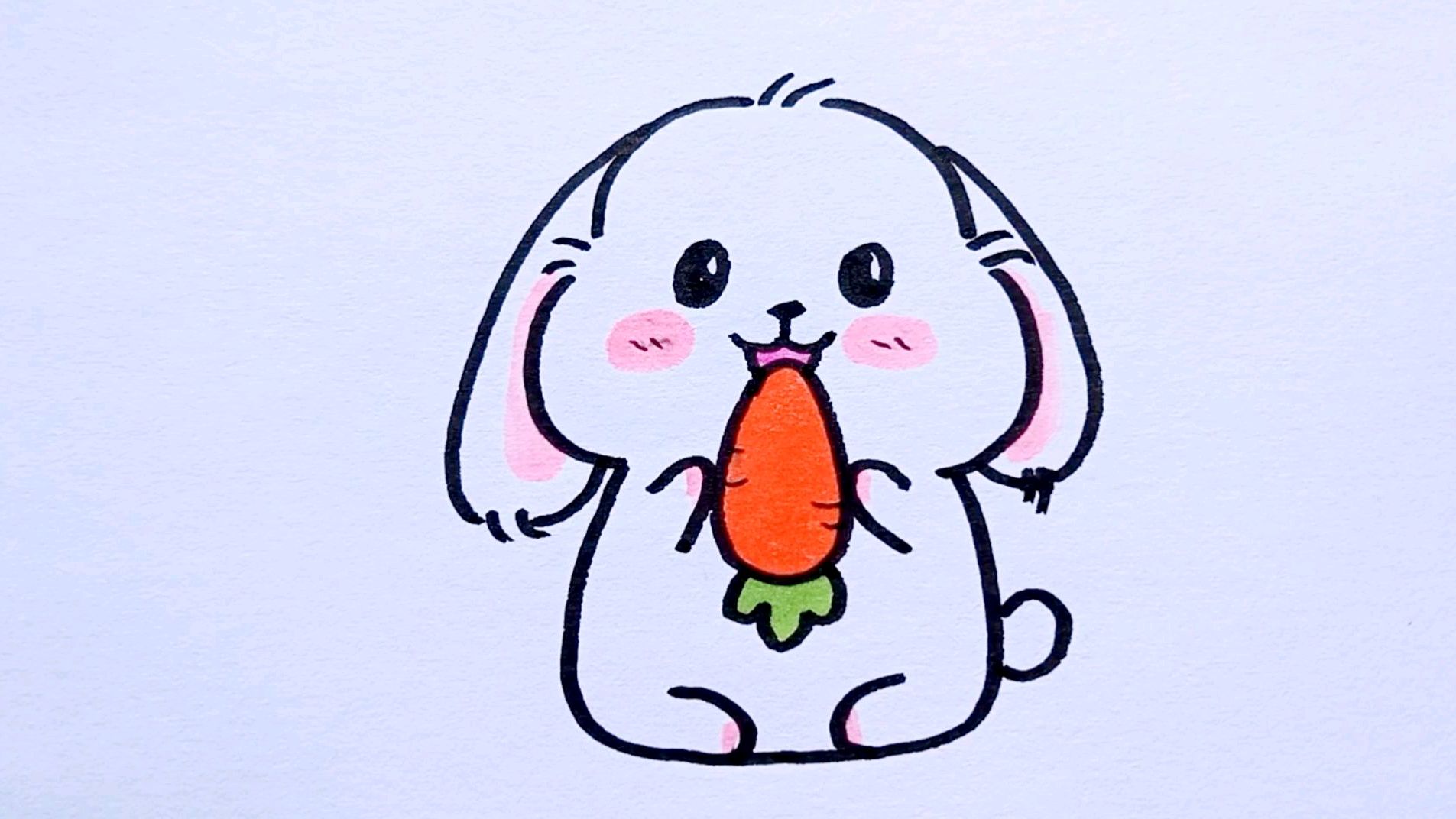 小兔子这样画超可爱,你也试试吧!