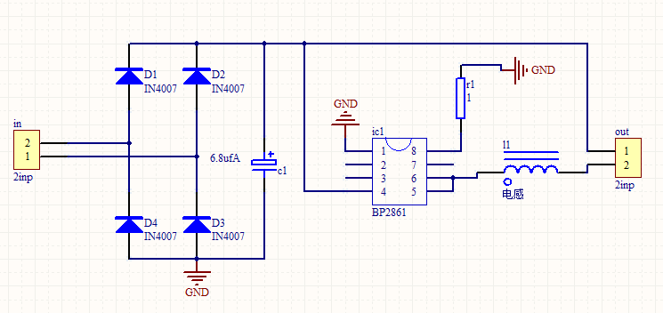 bp2861电路图图片