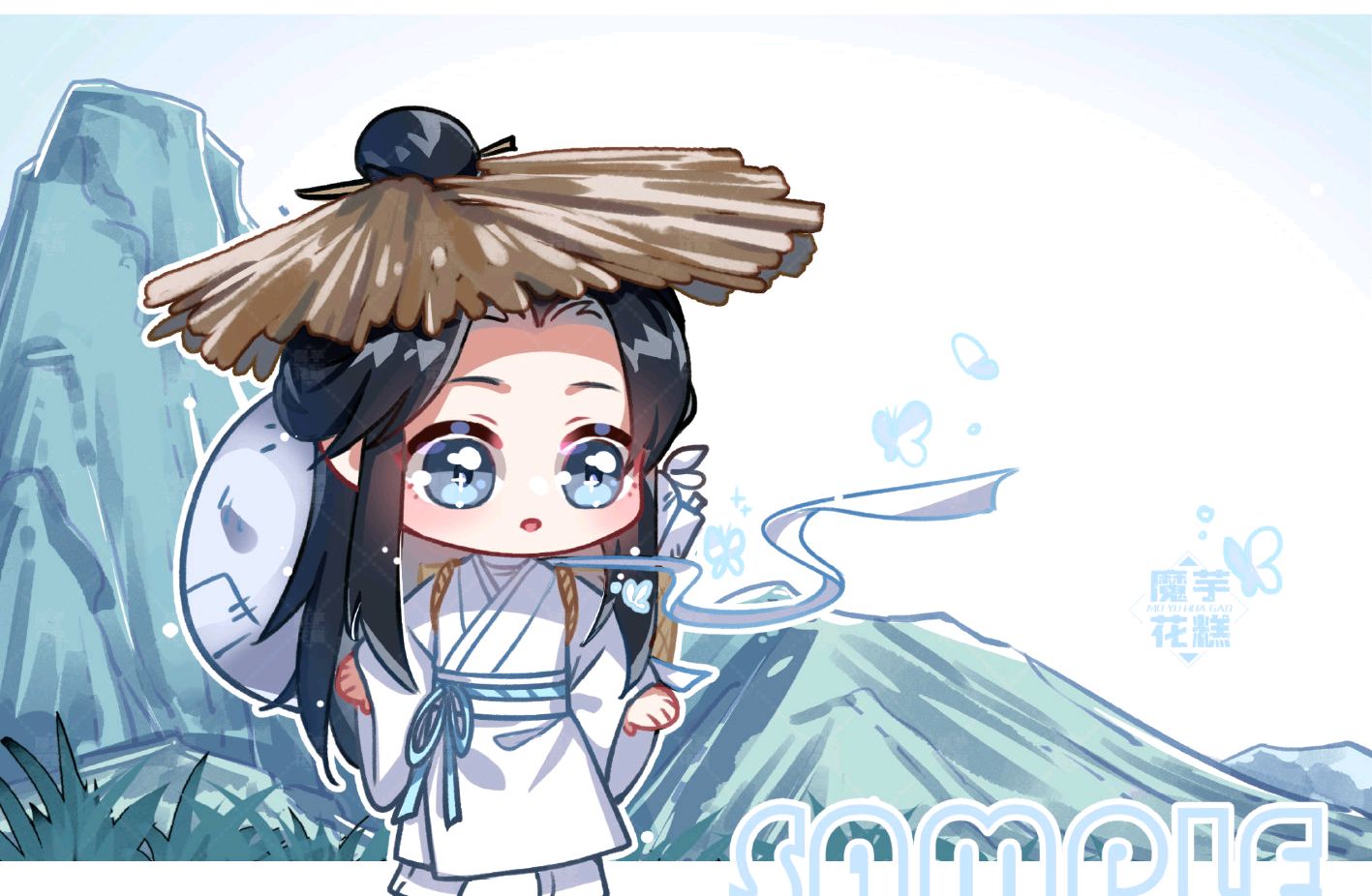 天官赐福,花城打伞只有伞柄,面对哥哥总是笑容,时长30首尾呼应