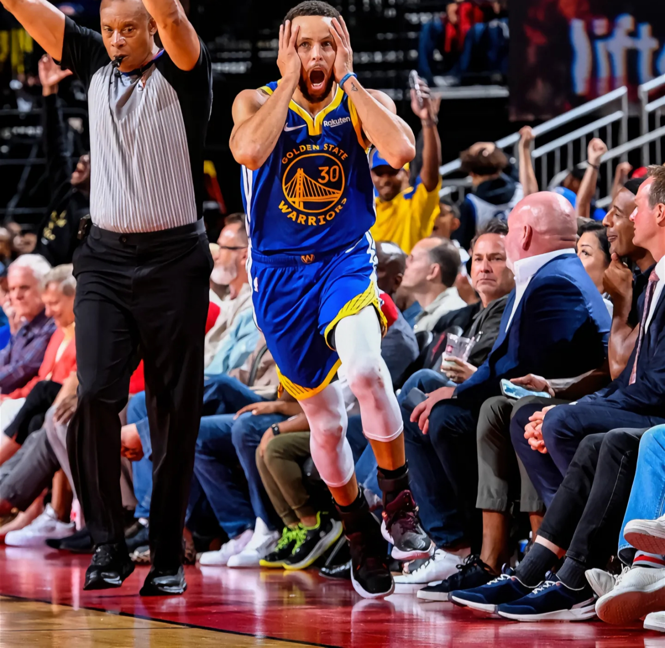 世界名画 "库里表情包"狄龙你在么?