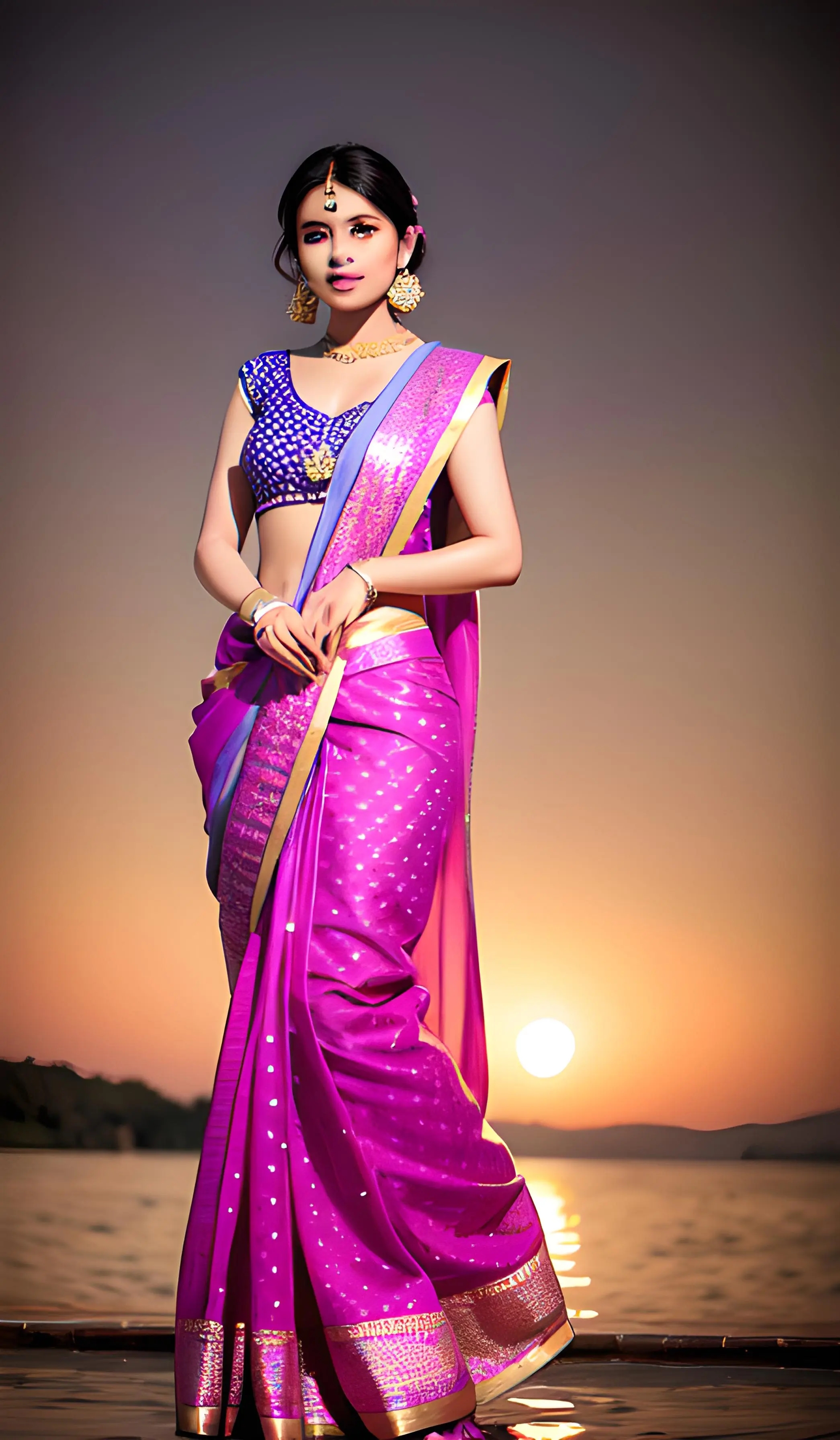 印度传统服饰纱丽欣赏
