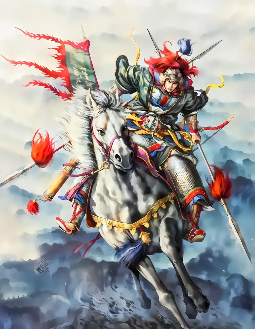 说岳全传双枪大将陆文龙,水浒传双枪大将董平,说唐双枪大将丁彦平