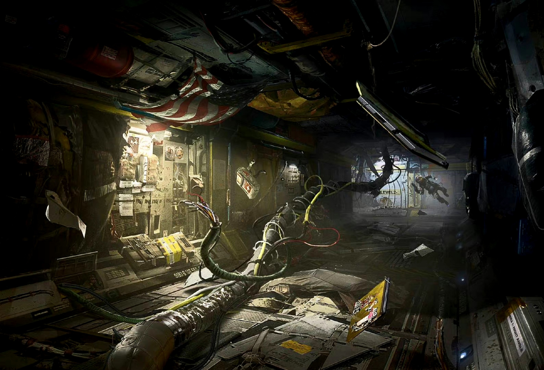 画师dujeu sebastien科幻场景作品欣赏,展现了异世界的机械与人物