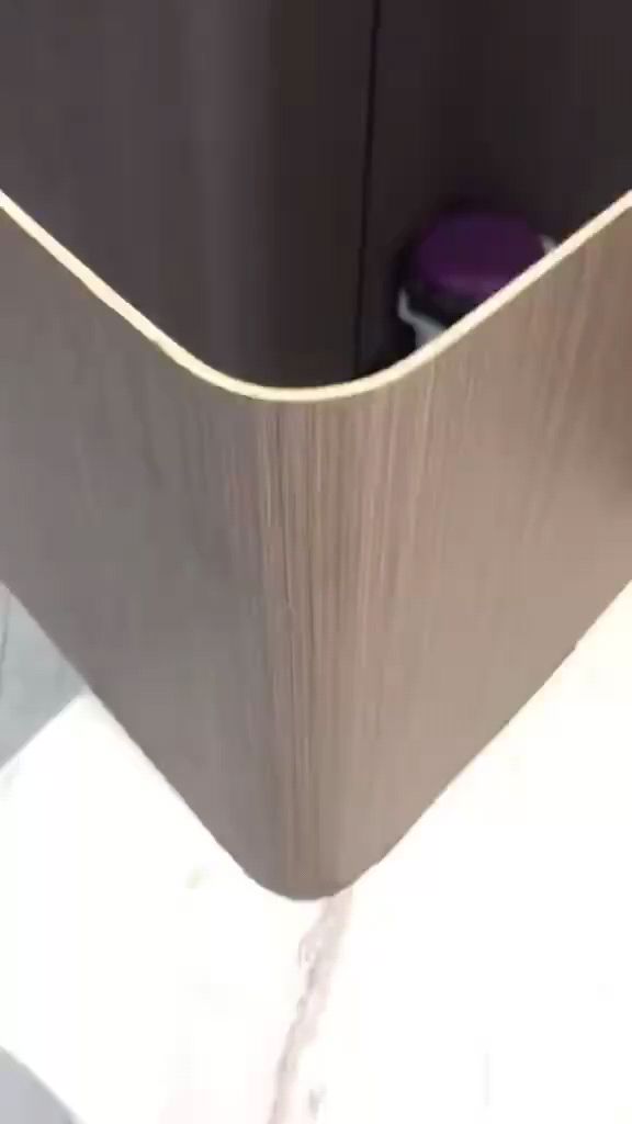 木饰面木晶墙板阴阳角弧度任意折弯安装视频