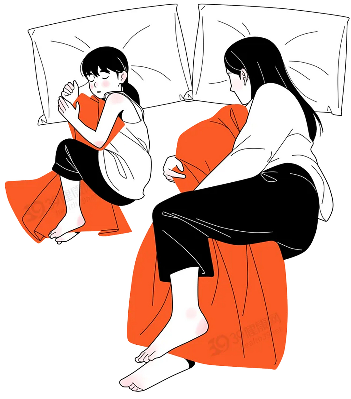 同时,夹被子睡也能给人带来安全感.