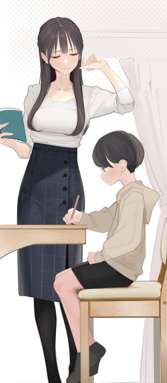 请了家教,孩子应该就能学到更多的知识了吧? 画师:天三月