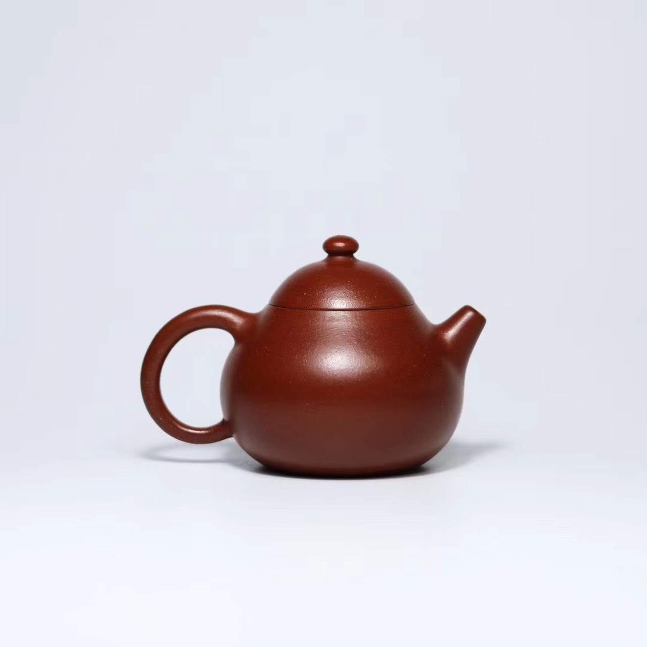 文旦壶 朱泥名家国家级工艺美术师许林峰作品 原矿玫瑰红朱泥,全手工