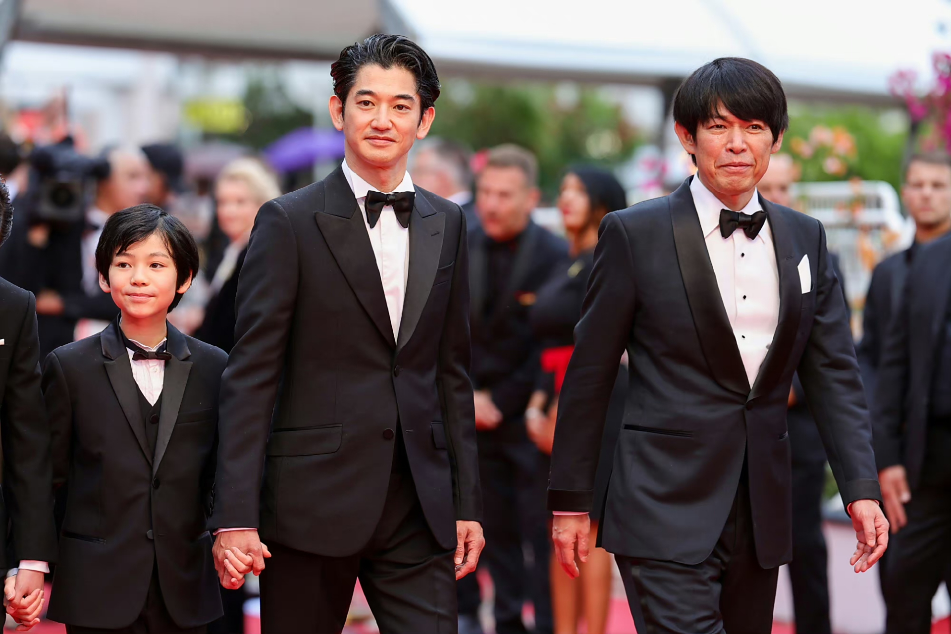 是枝裕和# #安藤樱# #永山瑛太#  #怪物戛纳首映#  是枝裕和导演的