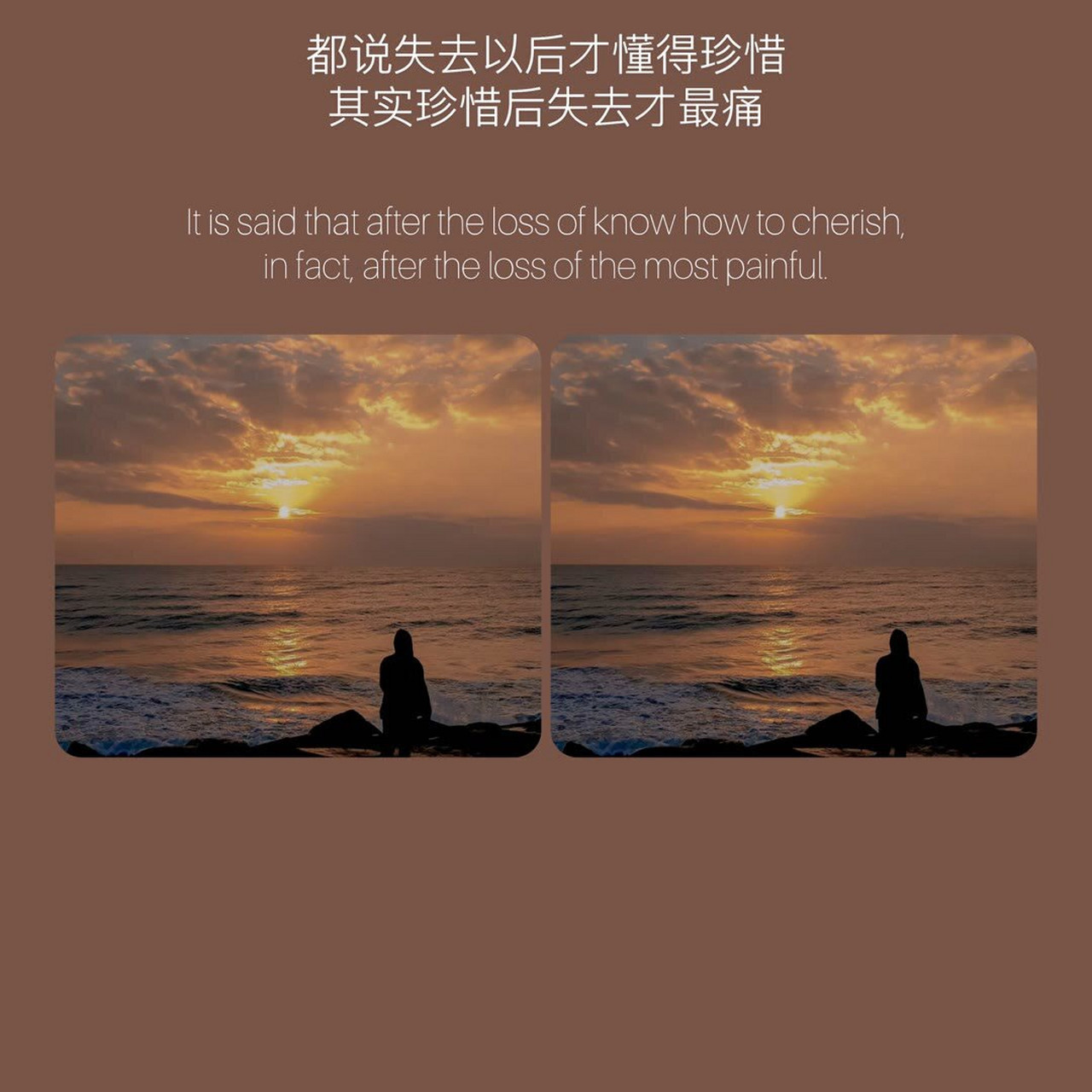 都说失去以后才懂得珍惜其实珍惜后失去才最痛