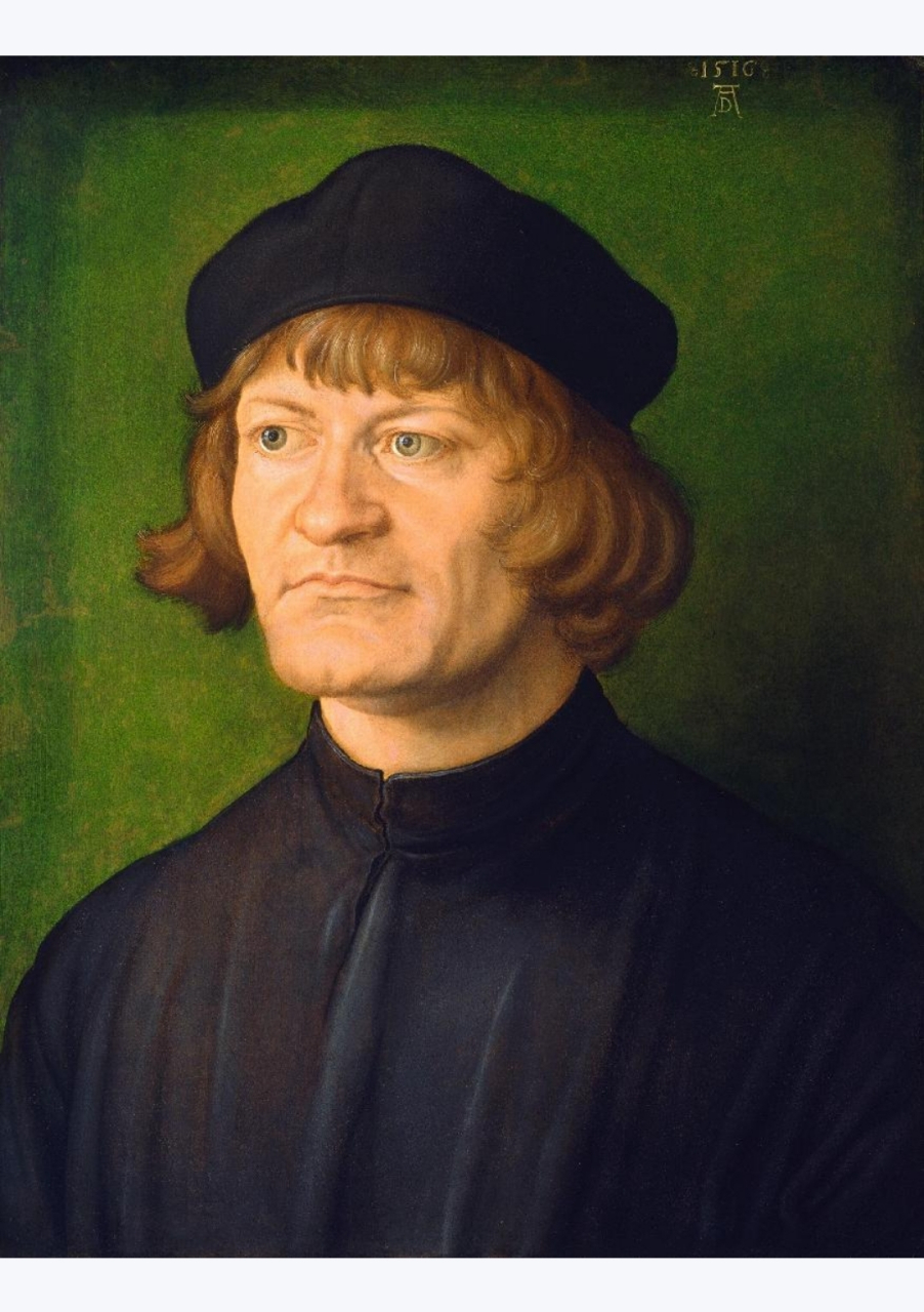 神职人员portrait of a clergyman 艺术家阿尔布雷特·丢勒作品欣赏