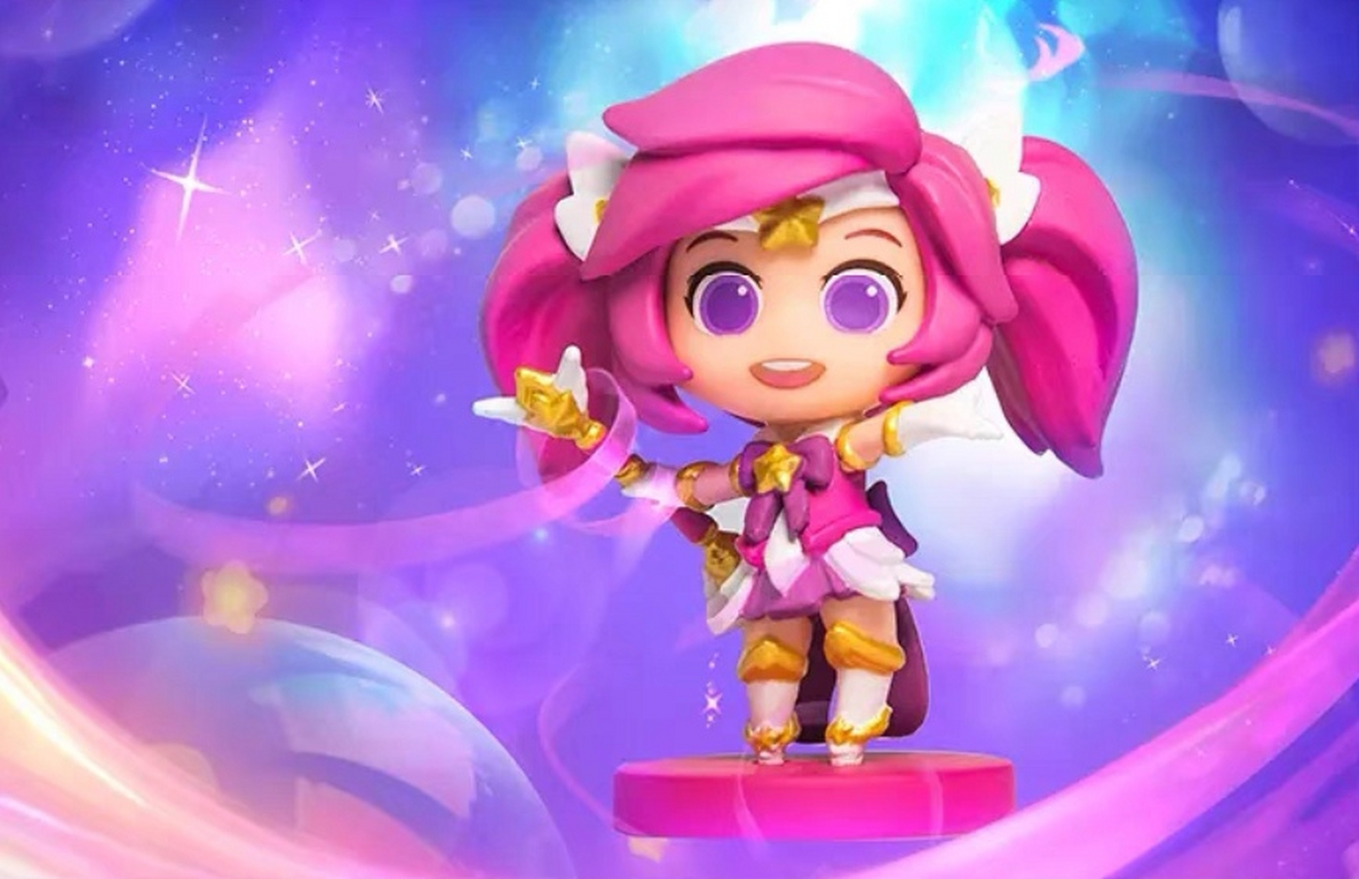 lol英雄联盟星之守护者手办套装璐璐金克丝迷你公仔礼物摆件玩具手办!