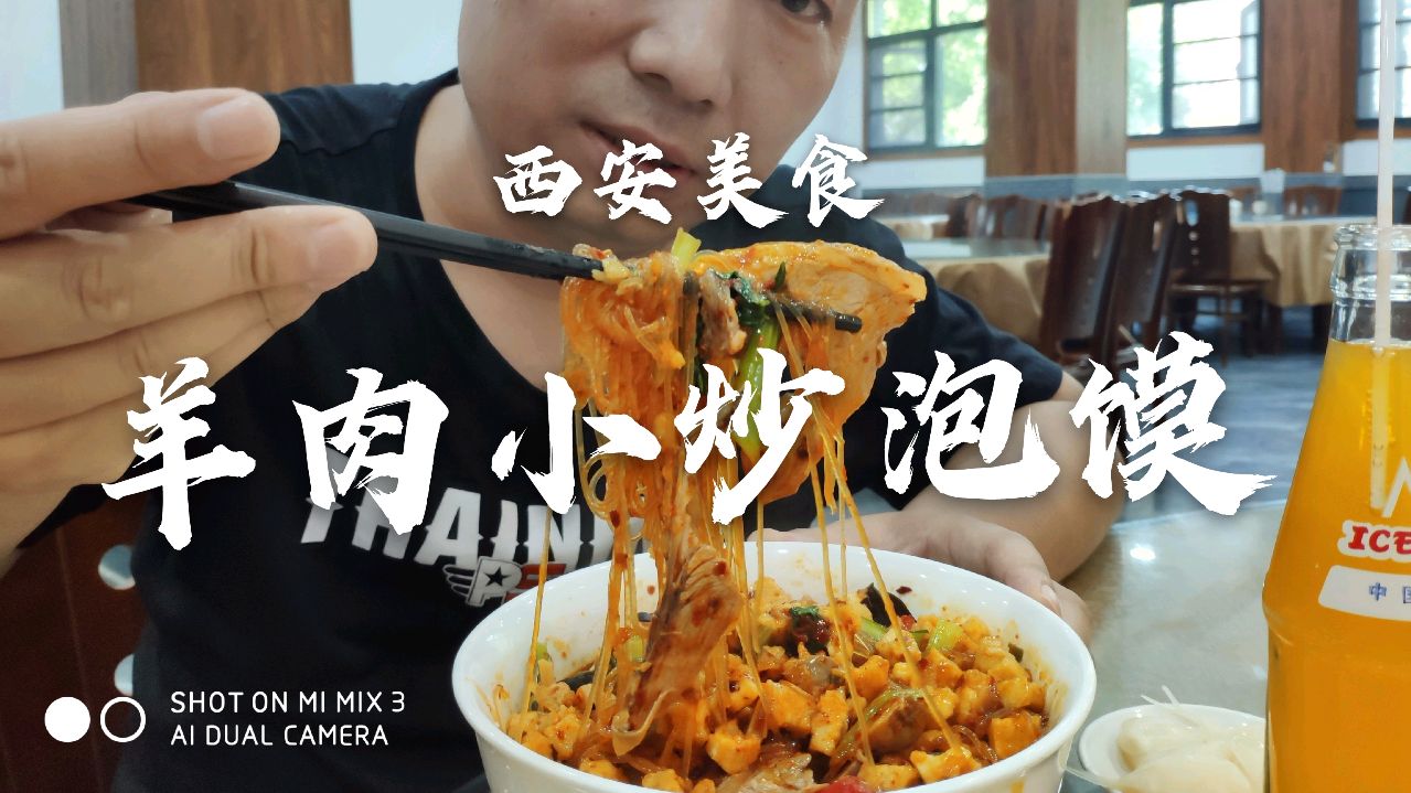 西安第一羊肉小炒泡馍,30元一碗,酸辣醇香,味道太过瘾了