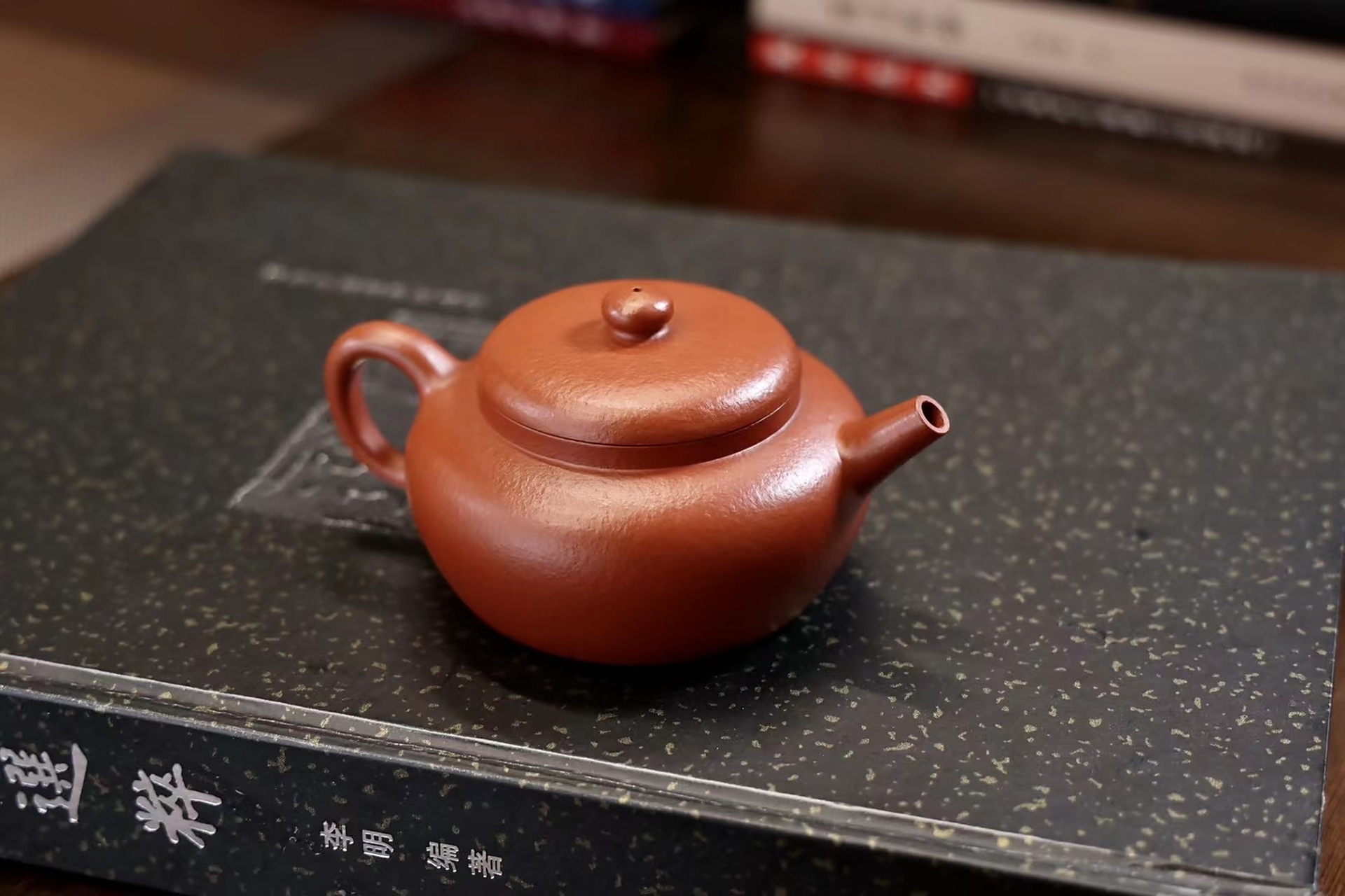 许科『扁圆壶』 朱泥180cc 全手工制作 实用精品#紫砂壶# #全手工