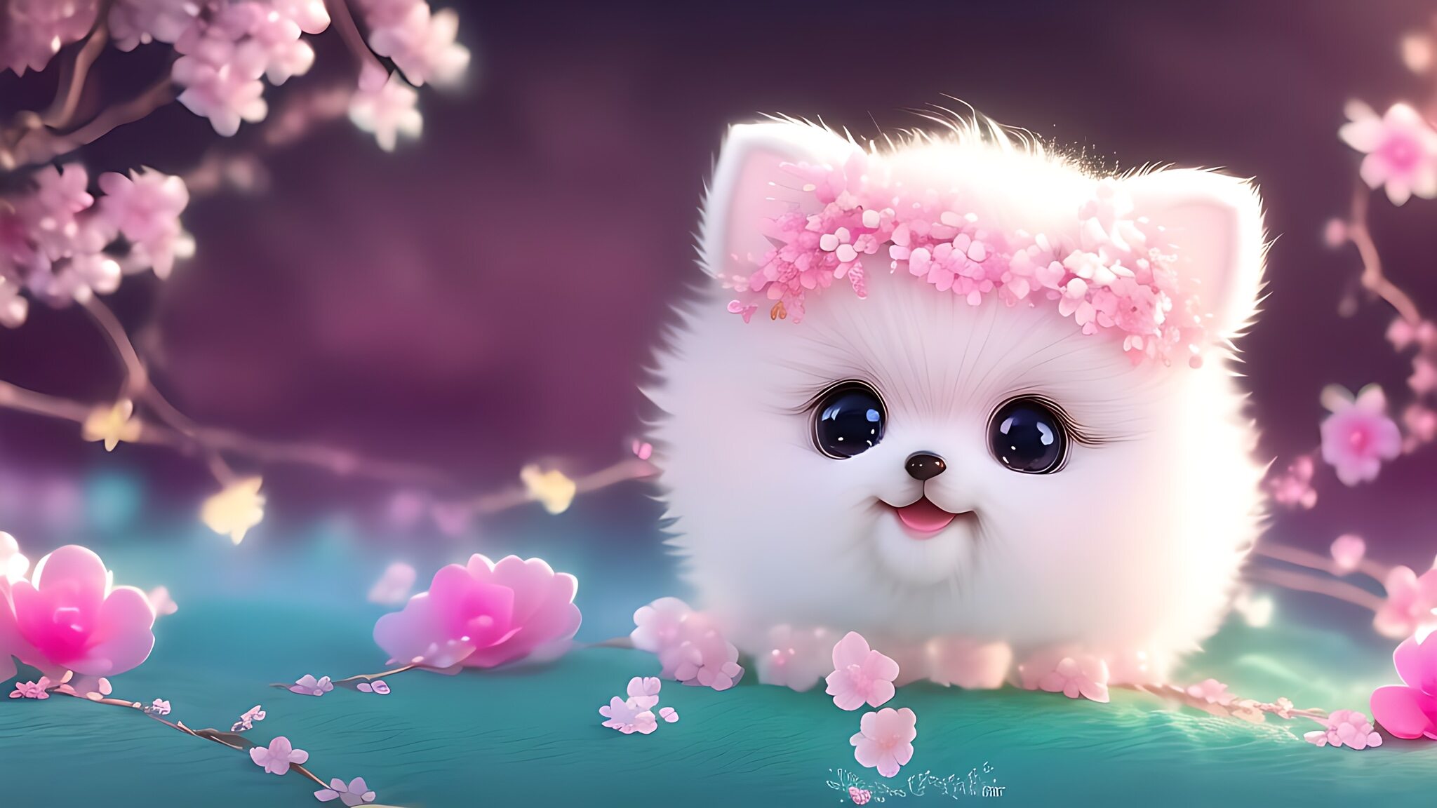 阳光下的小狸猫