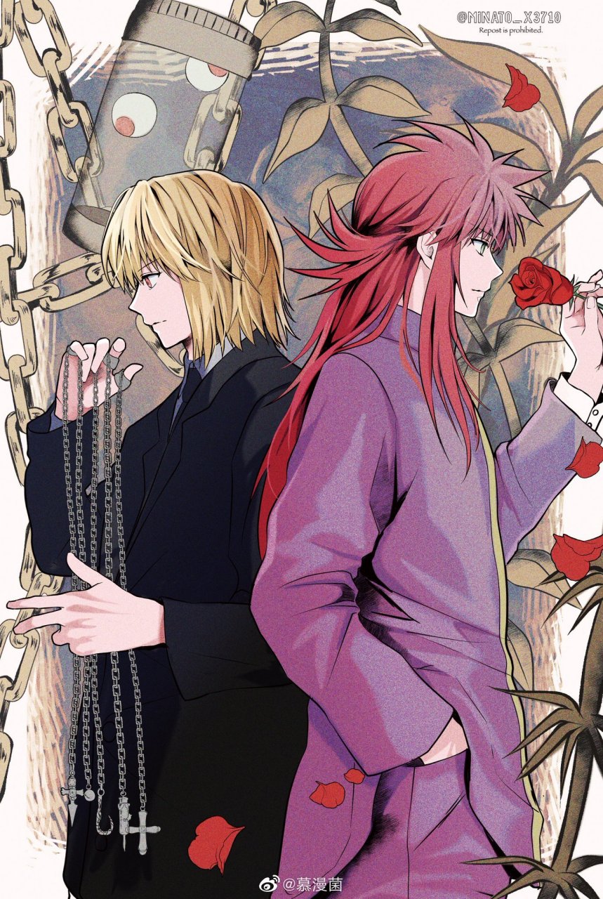 酷拉皮卡和藏马#动漫