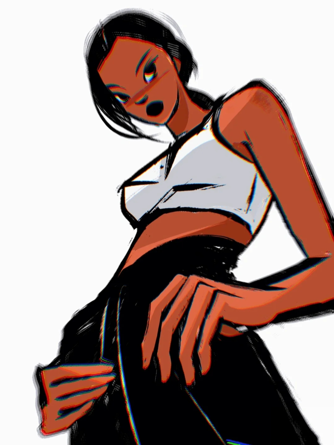 潮酷治愈系列元素动漫女生头像|专属你的夏日限定头像