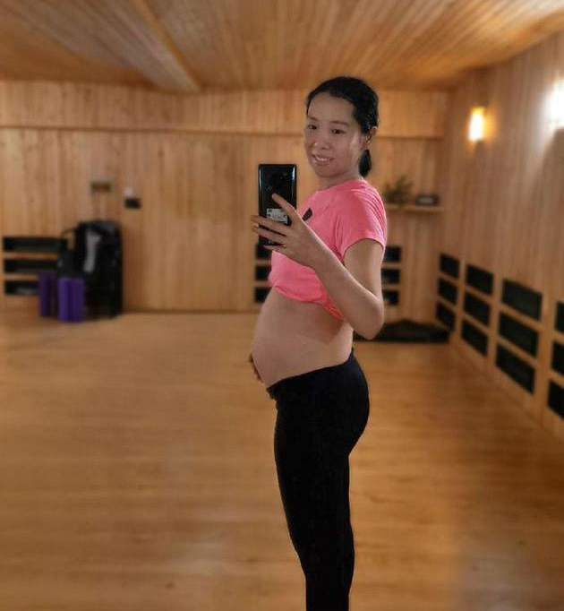李晓霞怀二胎,怀孕身材还这么好!再培养一个世界冠军