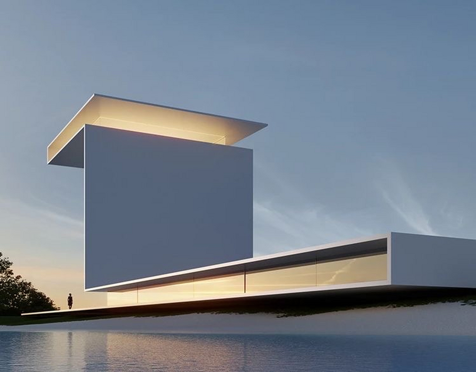 极简建筑的设计理念是将建筑物的形式和功能简化到最基本的元素,以
