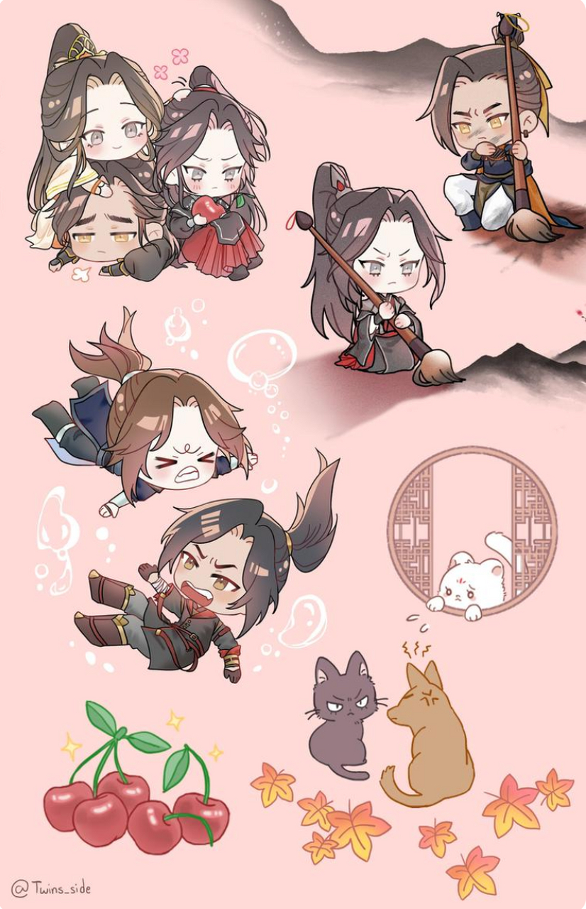 仙乐三傻的日常  #漫画# #天官赐福