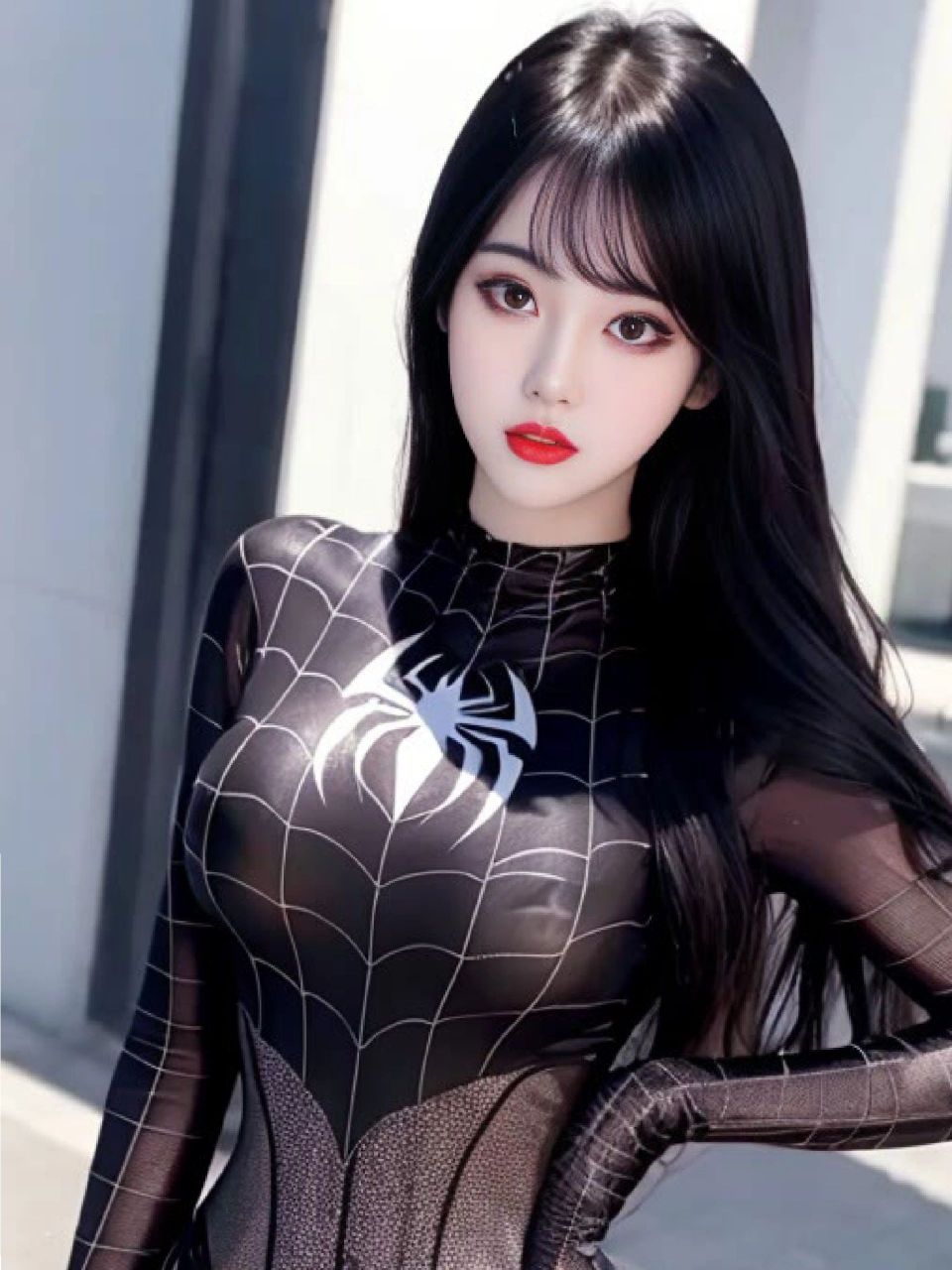 ai绘画——黑蜘蛛#养眼美女# #ai绘画