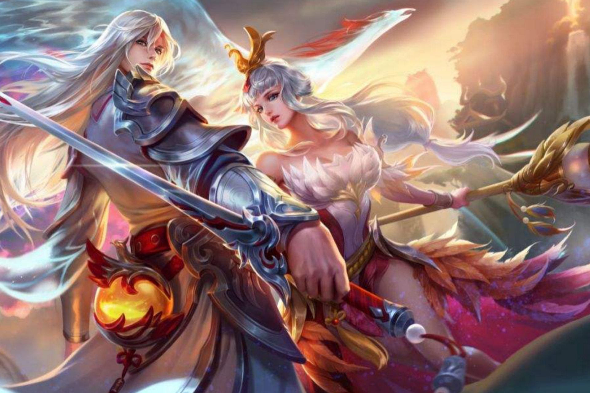 中情人节限定皮肤中,颇受玩家好评的当属李白的凤求凰与王昭君的"凤凰