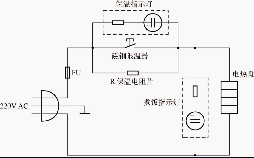 智能电饭煲维修原理图图片